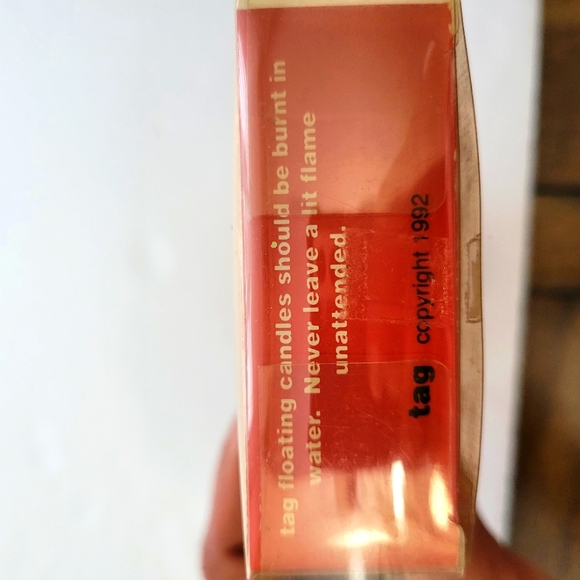 Vintage Tag 4 Floating Christmas Tree Candles 1992 - Picture 5 of 5